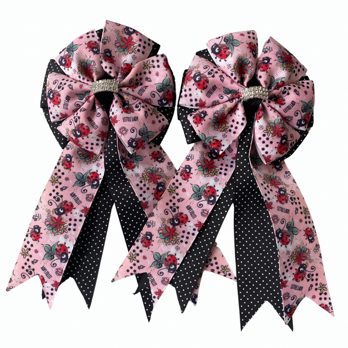 🤩 Show Bows: Ladybugs Little Lady