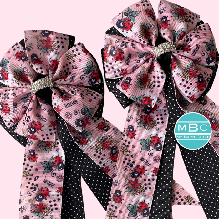 🤩 Show Bows: Ladybugs Little Lady