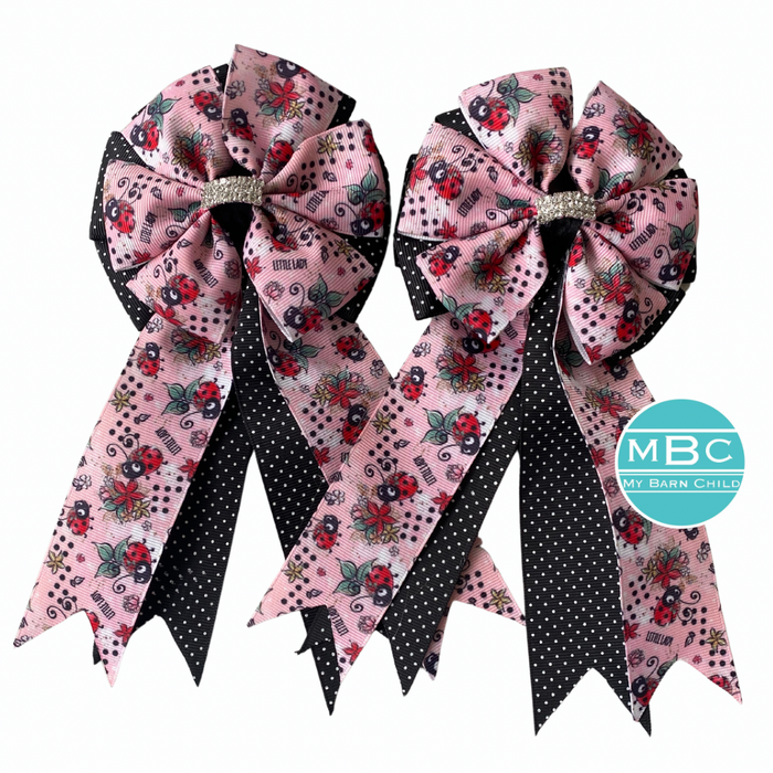 🤩 Show Bows: Ladybugs Little Lady