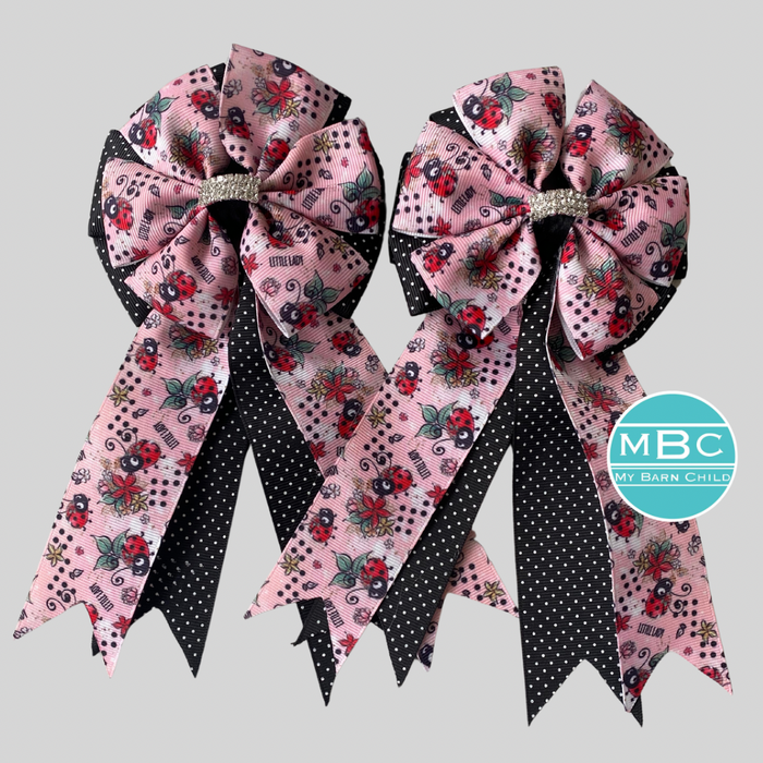🤩 Show Bows: Ladybugs Little Lady