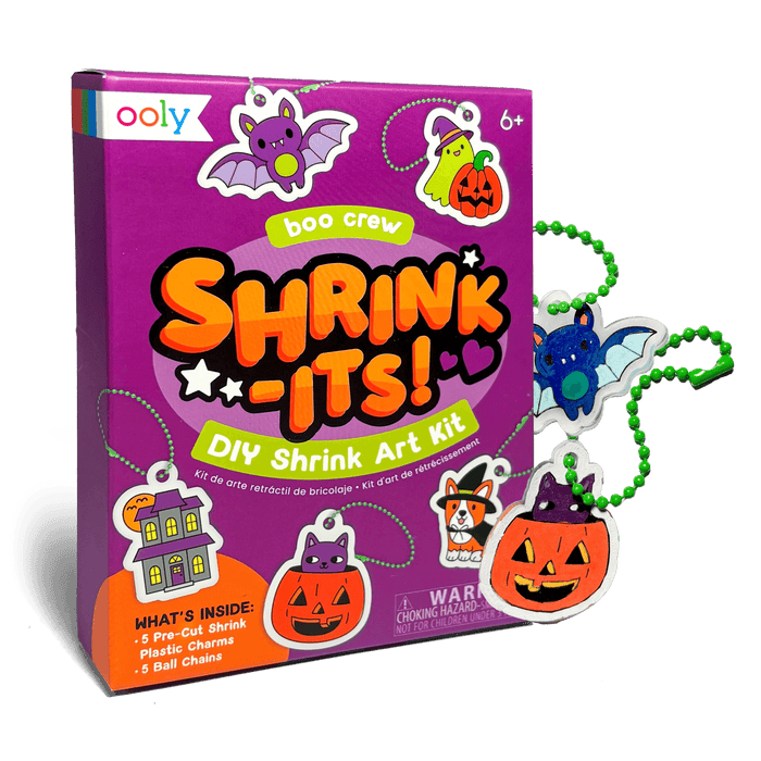 Shrink-Its! Mini DIY Shrink Art Kit - Boo Crew - 5 Charms