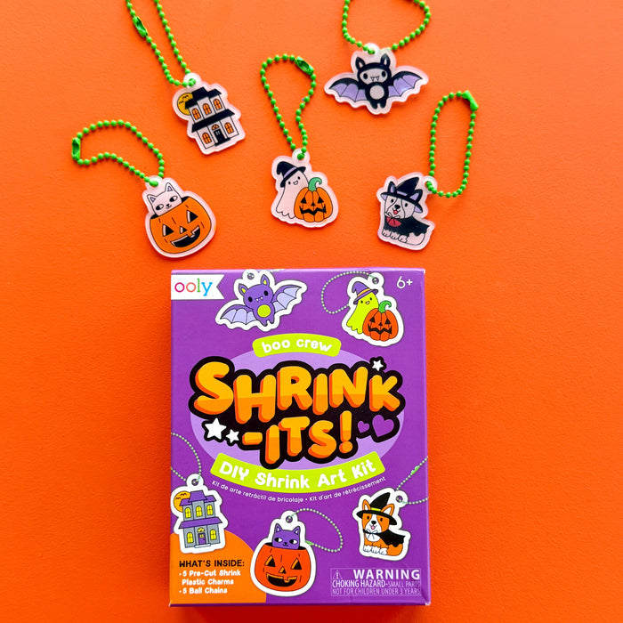 Shrink-Its! Mini DIY Shrink Art Kit - Boo Crew - 5 Charms
