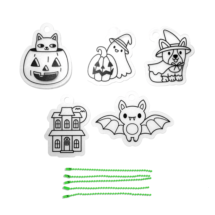 Shrink-Its! Mini DIY Shrink Art Kit - Boo Crew - 5 Charms