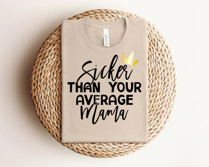 "Sicker Than Your Average Mama/ Big Poppa" 1st Birthday Custom Parent T-shirt - Winter/Fall Colors