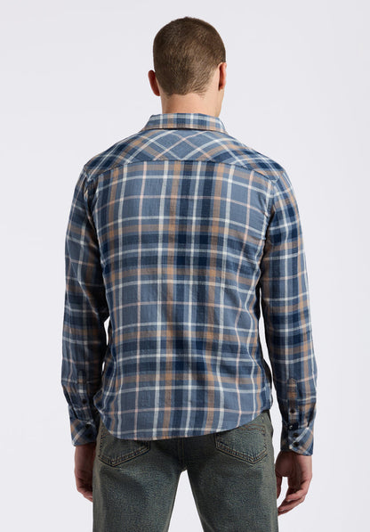 Buffalo Men Shirts Navy Woven Woven Long Sleeve Long Sleeve Button-Up