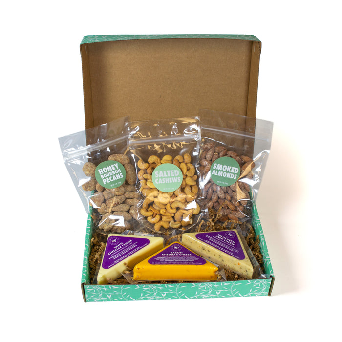 DM Snacks Cheese and Nut Charcuterie Board Food