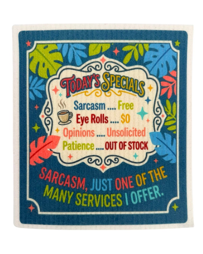 Silly Sayings - Set of 3 - Swedish Dishcloths - Wholesale