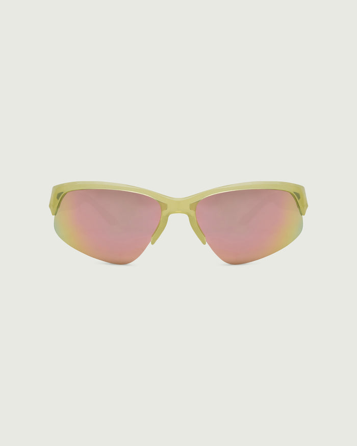Acid::Simone Sunglasses cateye green recycled polyester front