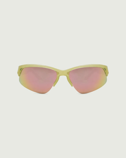 Acid::Simone Sunglasses cateye green recycled polyester front