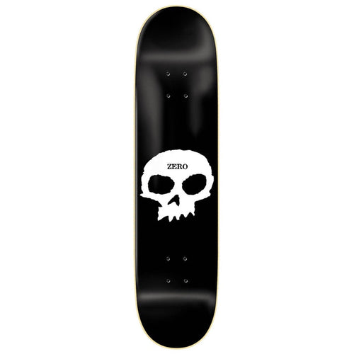 Single Skull 8.0 Deck (Black/White)