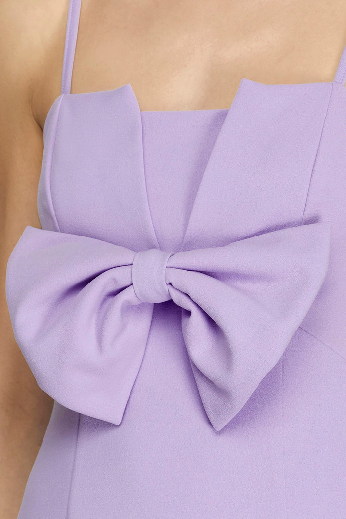 Sixteen Candles Lavender Bow Mini Dress
