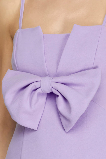 Sixteen Candles Lavender Bow Mini Dress