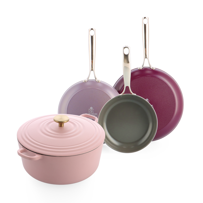 Sky Violet + Bourgogne Pink