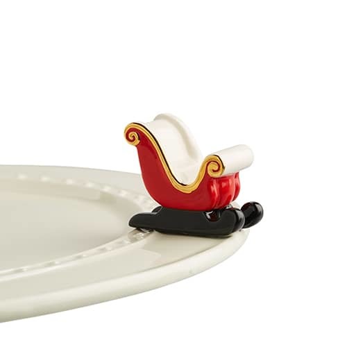 Sleigh Bells Ring - Nora Fleming Mini (Santa Sleigh)