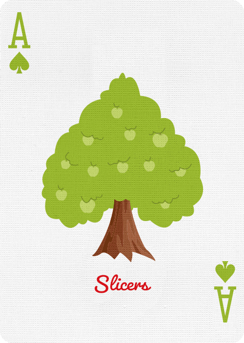 Slicers Playing Cards by Riffle Shuffle Playing Card Company
