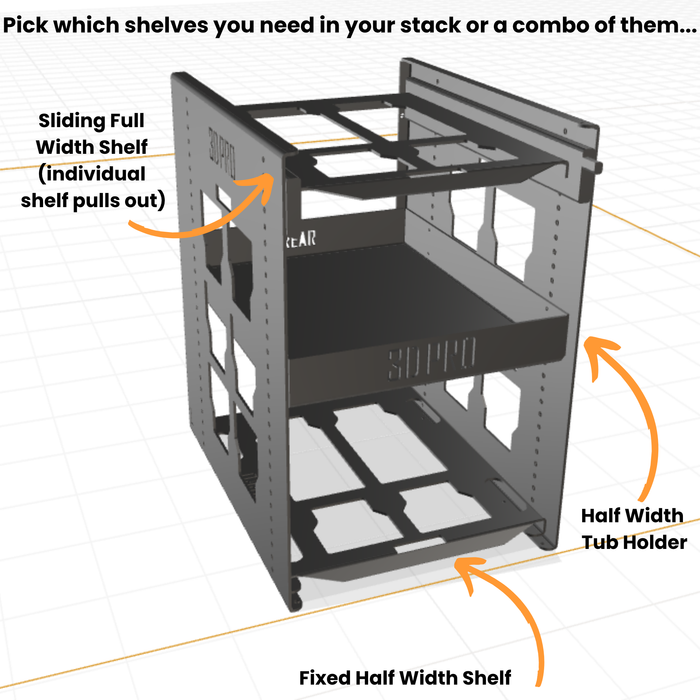 Sliding Half Width Shelf (Pack A Shelf)