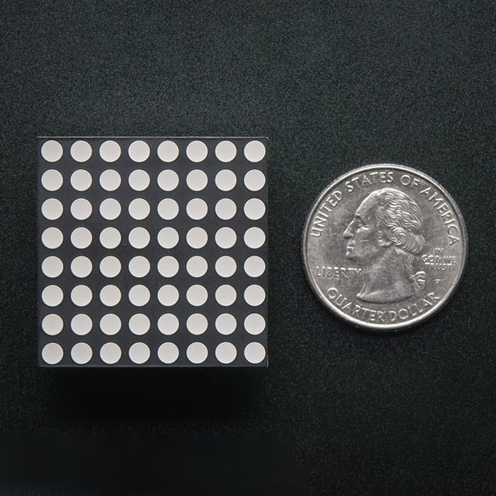 Small 1.2" 8x8 Ultra Bright Yellow-Green LED Matrix (KWM-30881CUGB) by Adafruit - The Pi Hut