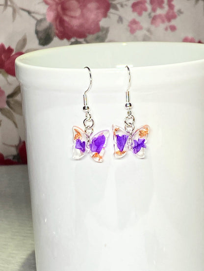 Small butterfly earrings
