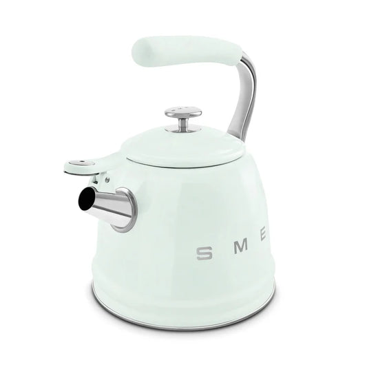 Smeg WKF01PG Retro 50s Style Whistling Hob Kettle Pastel Green Pastel Green