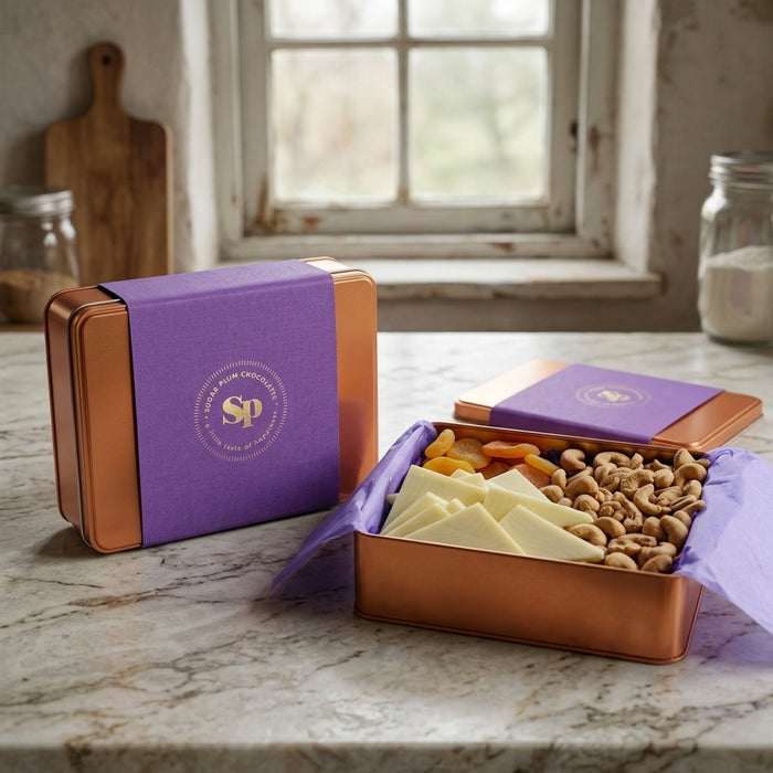 DM Snacks Cashews Dried Fruit Cheddar Cheese Gift