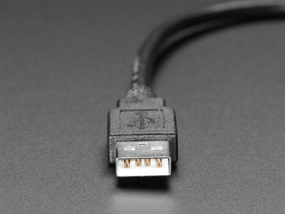 Snap-In Panel Mount Cable - USB C Socket to USB A Plug by The Pi Hut - The Pi Hut