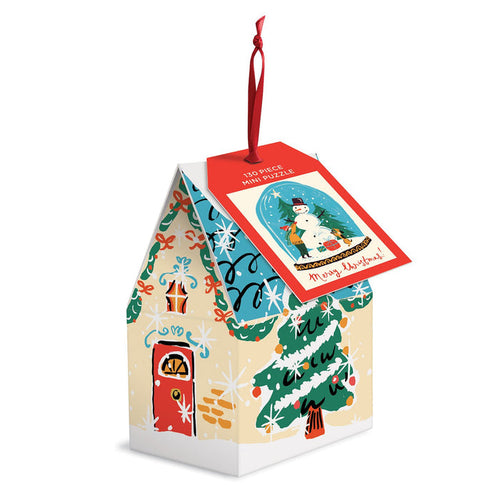 Snow Globe 130 Piece Puzzle Ornament 100 Piece Puzzles Louise Cunningham