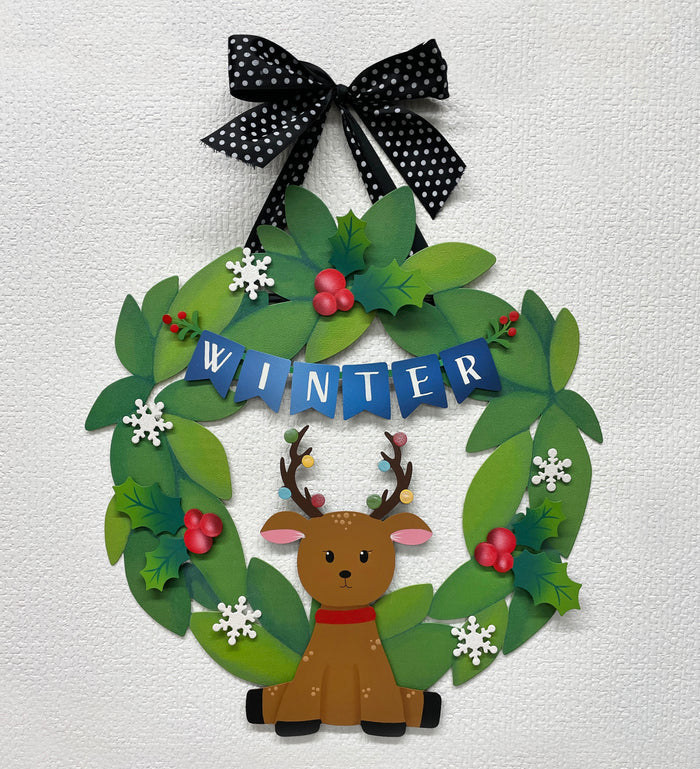 Snowflake Glitter Magnets S/4