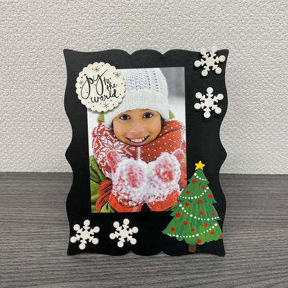 Snowflake Glitter Magnets S/4