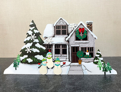 Snowman w/ Bird Magnets
