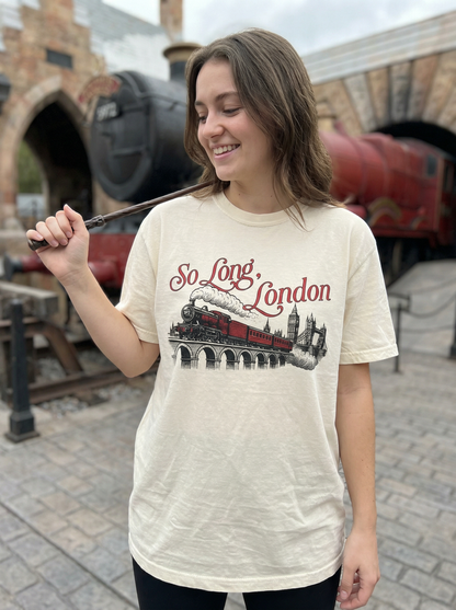 So Long London with Train Garment Dyed Tee