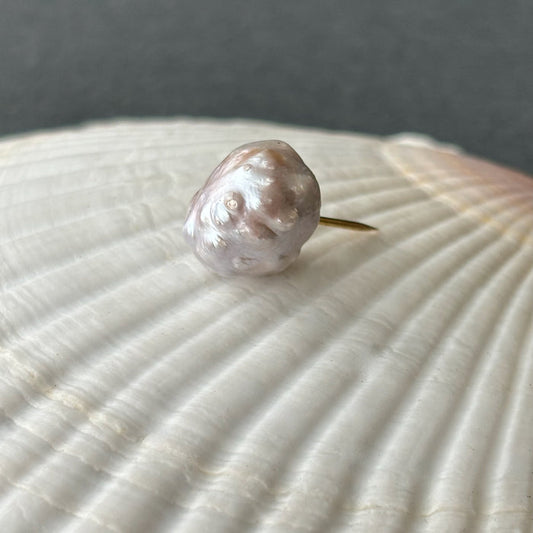 soft lavender natural color rosebud brooch