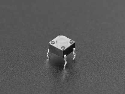 Soft Silicone Top 6mm Push-buttons (20-pack) (Translucent) by The Pi Hut - The Pi Hut