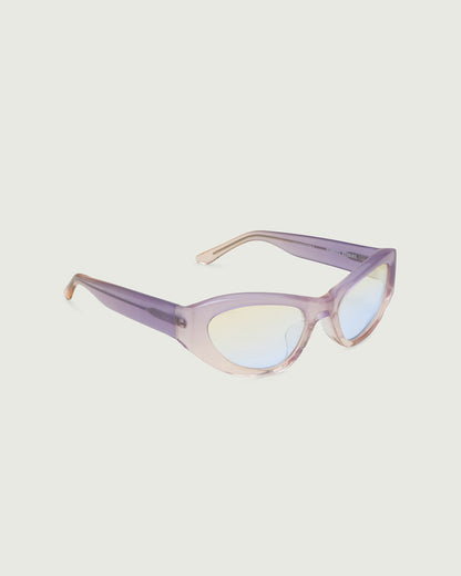 Twilight::Sol Sunglasses cateye purple acetate front diagonal