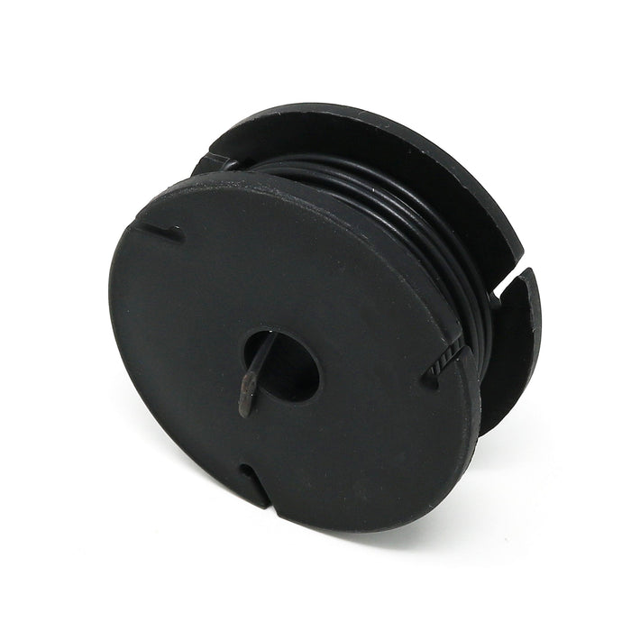 Solid-Core Wire Spool - 7.5m 22AWG - Black by The Pi Hut - The Pi Hut