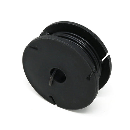 Solid-Core Wire Spool - 7.5m 22AWG - Black by The Pi Hut - The Pi Hut