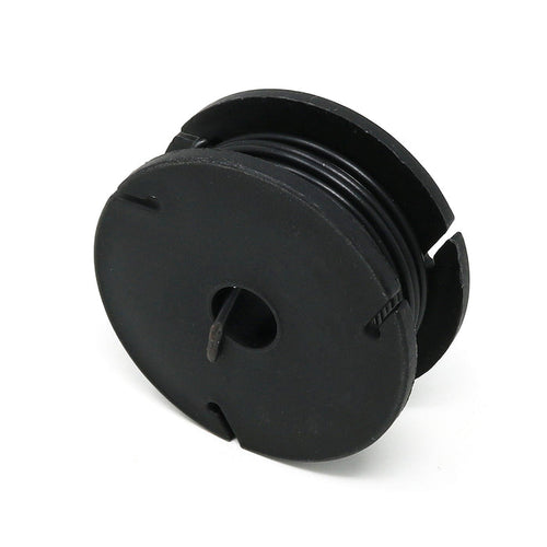 Solid-Core Wire Spool - 7.5m 22AWG - Black by The Pi Hut - The Pi Hut