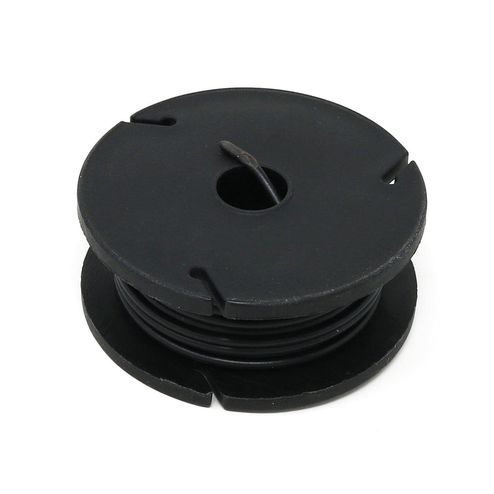 Solid-Core Wire Spool - 7.5m 22AWG - Black by The Pi Hut - The Pi Hut