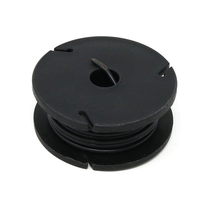 Solid-Core Wire Spool - 7.5m 22AWG - Black by The Pi Hut - The Pi Hut