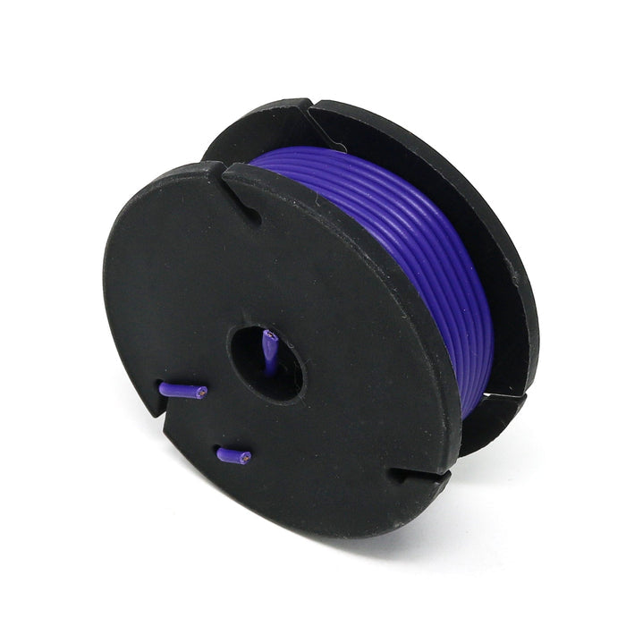 Solid-Core Wire Spool - 7.5m 22AWG - Violet by The Pi Hut - The Pi Hut