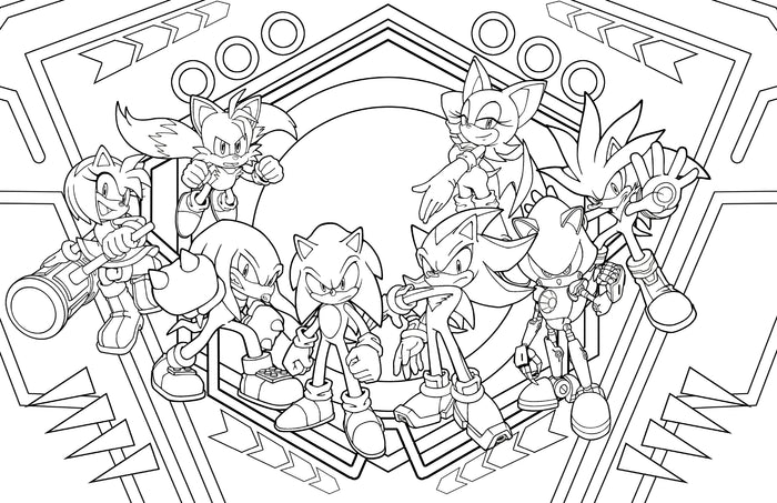 Sonic the Hedgehog: The Official Adult Coloring Book
