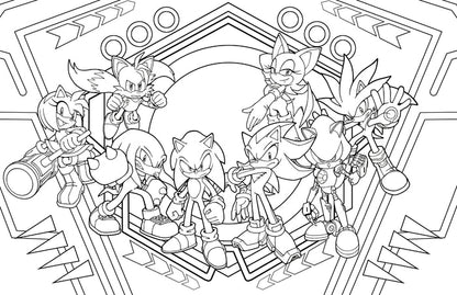 Sonic the Hedgehog: The Official Adult Coloring Book