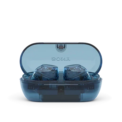 Sony WFC-710N Wireless Noise Cancelling Bluetooth Earbuds Glass Blue Blue