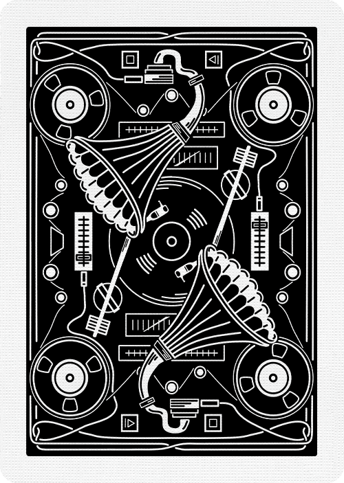 Soundboards V3 Midnight Edition Playing Cards by Riffle Shuffle Playing Card Company