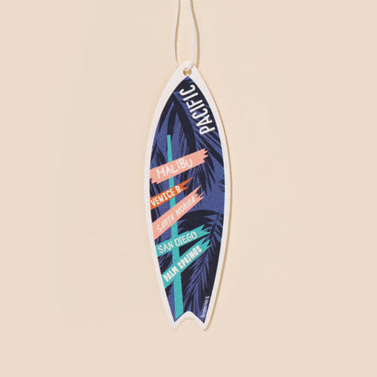Car freshener on a cream colored background