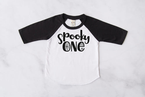 Spooky One First Birthday Raglan
