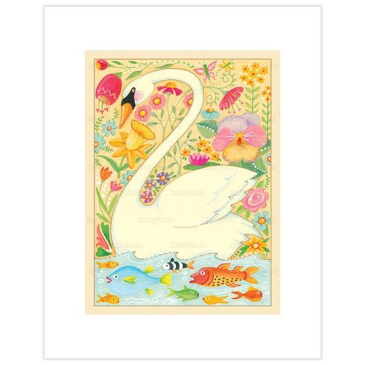 Spring Swan Fine Art Print