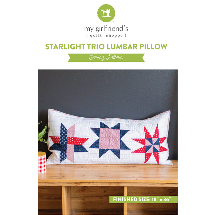 Starlight Trio Lumbar Pillow (Downloadable Pattern)