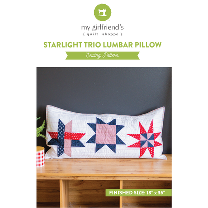Starlight Trio Lumbar Pillow (Downloadable Pattern)
