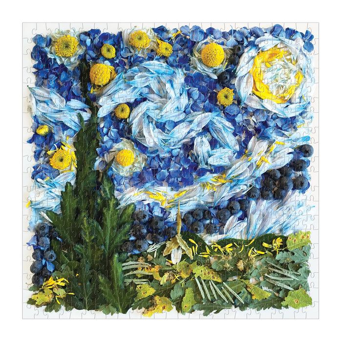 Starry Night Petals 500 Piece Puzzle 500 Piece Puzzles Galison