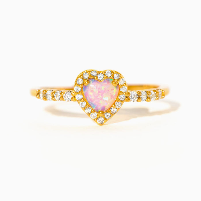 Stolen Heart Pink Opal Ring